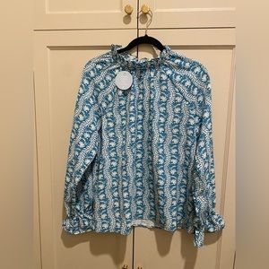 Hill House Blue Milly Top M NWT